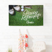 Golf gelukkig pensioen spandoek (Insitu)