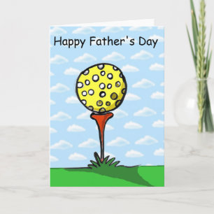 golf, Gelukkig Vaderdag Kaart