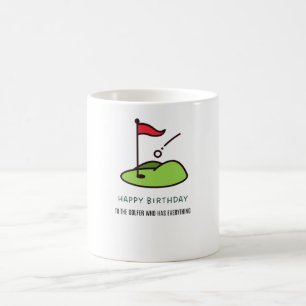 Golf Gelukkige Verjaardag aan Golfer die alles hee Koffiemok