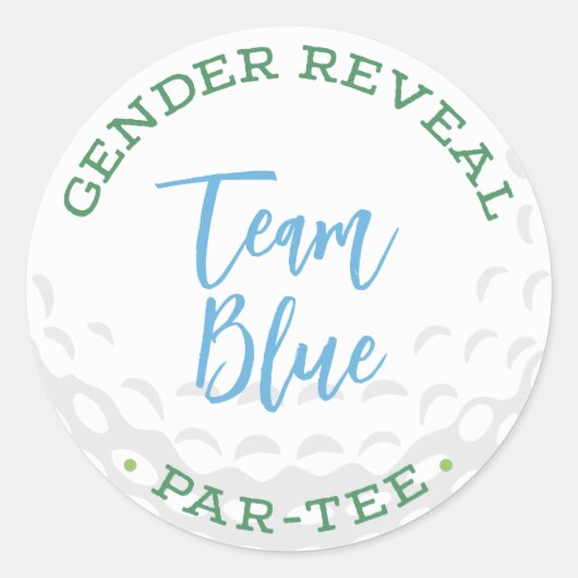 Golf Gender onthullen Stickers voor T - shirts - T (Voorkant)