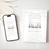 Golf Genre Reveal Invitation - Bébé Golf Carts
