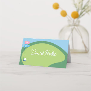 Golf Genre Reveal Par Tee Pliées Cartes De Tente