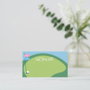Golf Genre Révéler les cartes de vote, Voter rose 