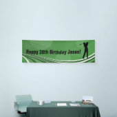 Golf gepersonaliseerde verjaardagsbanner spandoek (Beurs)