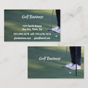 Golf gerelateerde zakelijke karren, gras, benodigd visitekaartje