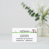 Golf gerelateerde zakelijke karren, gras, benodigd visitekaartje (Staand voorkant)