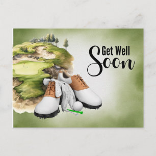Golf Get well binnenkort Golfer Briefkaart