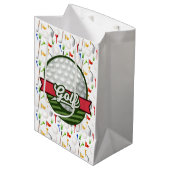 Golf Gift Bag Medium Cadeauzakje (Voorkant Gekanteld)