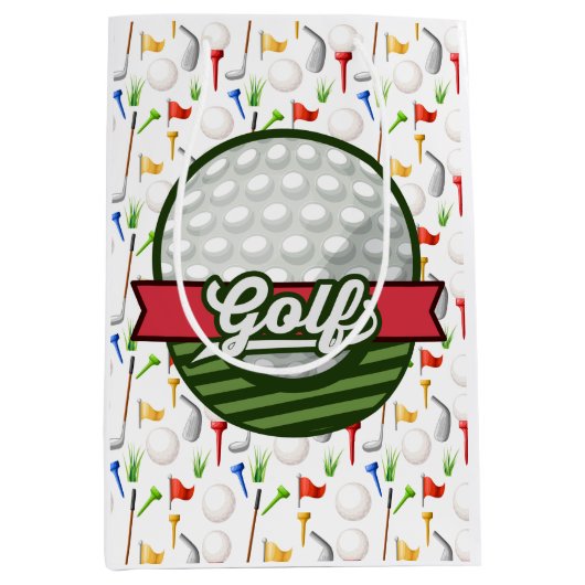Golf Gift Bag Medium Cadeauzakje (Voorkant)