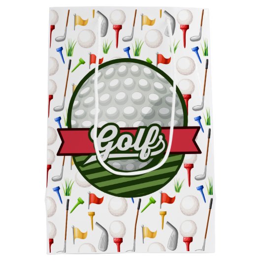 Golf Gift Bag Medium Cadeauzakje (Achterkant)