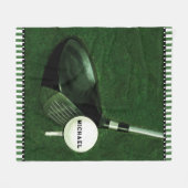 Golf Gift Fleece Deken (Voorkant (Horizontaal))