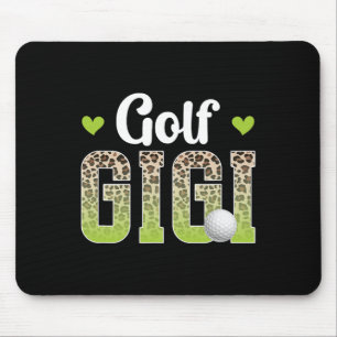 Golf Gigi Luipaard Golfer Gigi Van Een Golfspeler Muismat