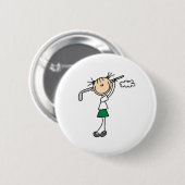 Golf Girl Button (Voorkant /achterkant)