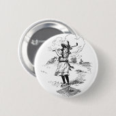 Golf Girl Golfing  kunst Ronde Button 5,7 Cm (Voorkant /achterkant)