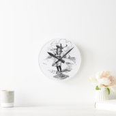 Golf Girl Golfing kunst Ronde Klok (Huis)