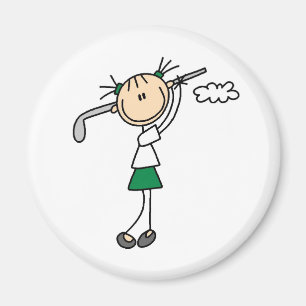 Golf Girl Magnet Magneet