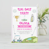 Golf Girls Anniversaire Fête Invitation (Debout devant)