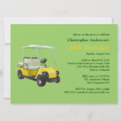 Golf Golf Golf 40e Anniversaire Invitation (Dos)