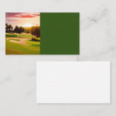 Golf Golf Golf Course Modèles de carte d'affaires (Devant / Derrière)