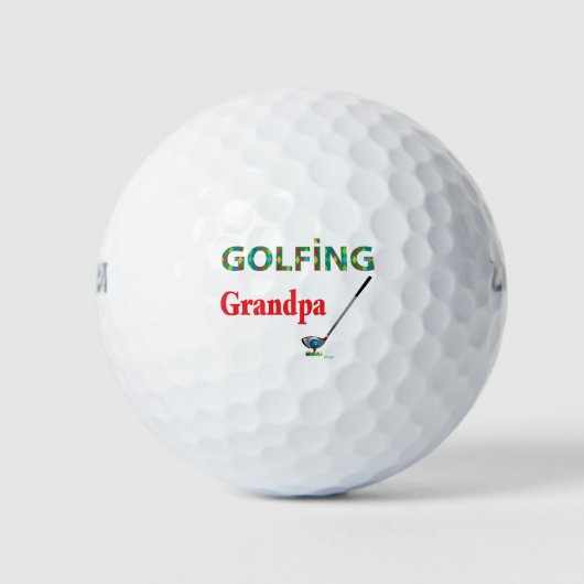 GOLF - GOLFEN OPA, Cool Golfballen (Voorkant)