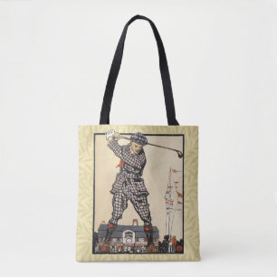Golf Golfer Antiek Vintage Golfen Draagtas