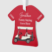 Golf Golfer Cart Acrylique de chemise personnalisé (devant)