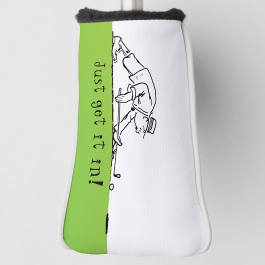 Golf Golfer dat Putt Funny Hoesje Golfheadcover (Draai 90)