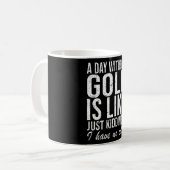 Golf Golfer Funny Gezegde Gift Koffiemok (Voorkant links)