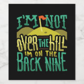 Golf Golfer Gift Wijn Etiket (Enkel label)