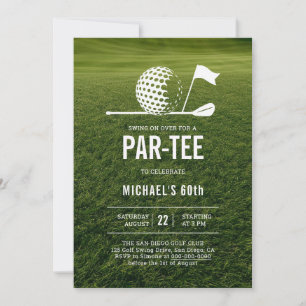 Golf Golfer Golfen Minimalistisch Mannen 60e Verja Kaart