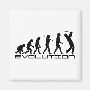 Golf Golfer Golfing Sport Evolution Art Magneet