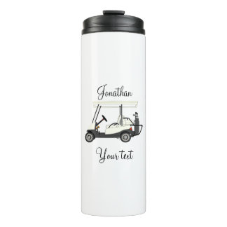 Golf Golfer Morning Travel Mug Thermal Tumbler Thermosbeker