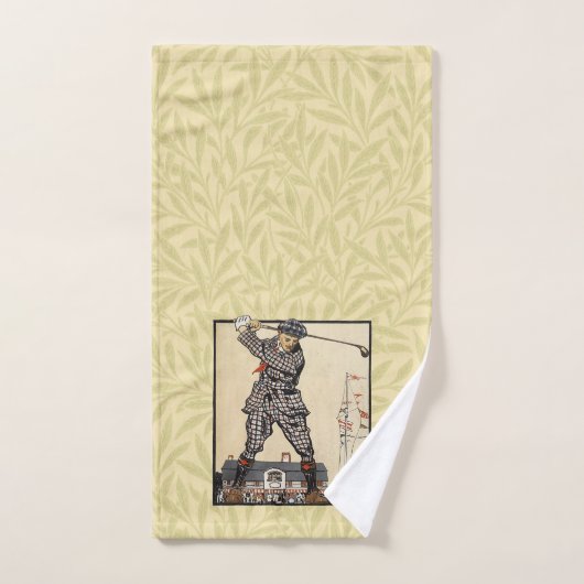 Golf Golfer Vintage Golf antique (Serviette à main)