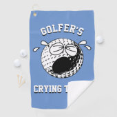 Golf Golfeurs en train de pleurer Serviette Personnalis (En situation)