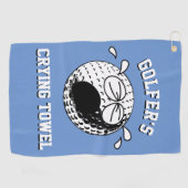 Golf Golfeurs en train de pleurer Serviette Personnalis (Horizontal)