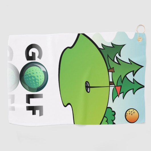 Golf Golfhanddoek (Horizontaal)