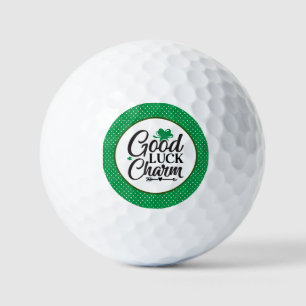 Golf Good Luck met shamrock St. Patrick's Day Golfballen