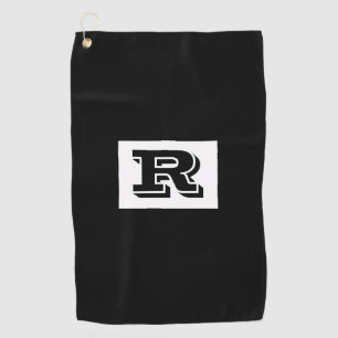 Golf Grand Monogramme Noir Gras Contour, Serviette de G