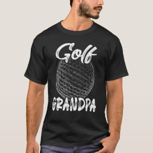 Golf Grandpa Mannen Golfer Golf Ball Player Family T-shirt