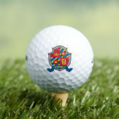 Golf Graphique Heraldique B monogramme Barney balles de (T-shirt Insitu)