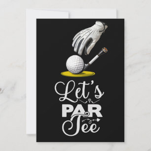 Golf Grappig Gezegde voor golfer Laten we par t-sh Kaart