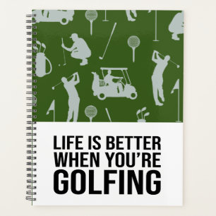 Golf grappig gezegde voor golfer planner
