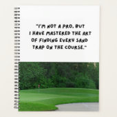 Golf grappig gezegde voor golfer planner (Voorkant)