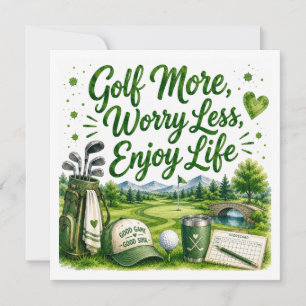 Golf grappige citaten voor golfers op de baan kaart