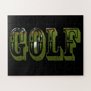 Golf Green Dimensional Word met ballen, Legpuzzel