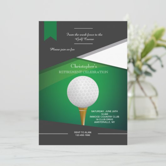 Golf Green Invitation (Debout devant)