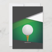 Golf Green Invitation Kaart (Achterkant)