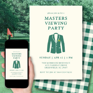 Golf Green Jacket Masters Kijkfeest met horloge-pa Kaart