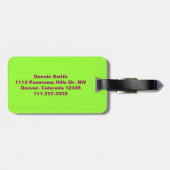 Golf Green "Light Green"-Label voor persoonlijke b Bagagelabel (Achterkant horizontaal)