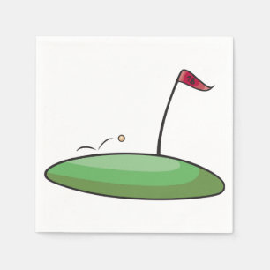 Golf Green Paper servetten